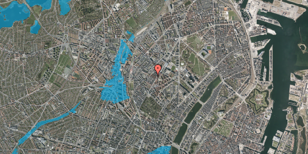 Oversvømmelsesrisiko fra vandløb på Mimersgade 7, 1. tv, 2200 København N