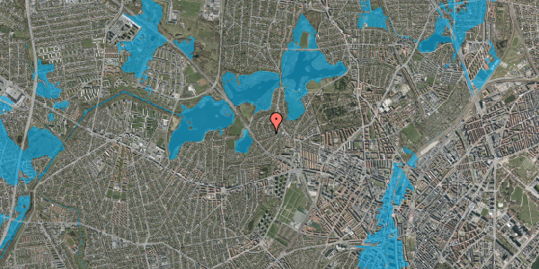 Oversvømmelsesrisiko fra vandløb på Mosebakken 13, 1. , 2400 København NV