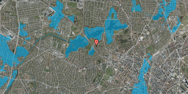 Oversvømmelsesrisiko fra vandløb på Mosesvinget 2, st. , 2400 København NV