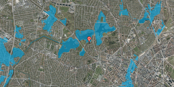 Oversvømmelsesrisiko fra vandløb på Mosesvinget 30, 2400 København NV
