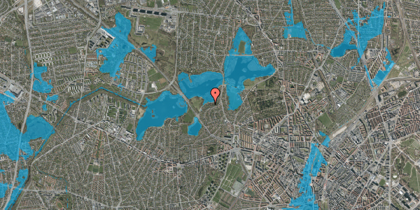 Oversvømmelsesrisiko fra vandløb på Mosesvinget 38, 2400 København NV
