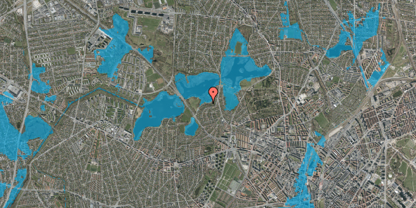 Oversvømmelsesrisiko fra vandløb på Mosesvinget 40, 2400 København NV