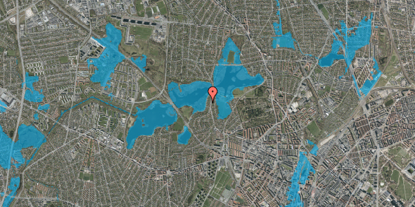 Oversvømmelsesrisiko fra vandløb på Mosesvinget 66, 2400 København NV