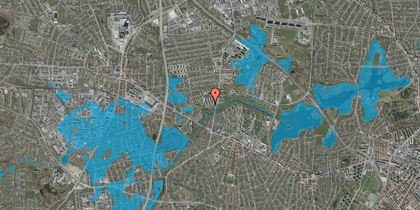 Oversvømmelsesrisiko fra vandløb på Muldager 22, 1. tv, 2700 Brønshøj