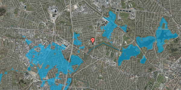 Oversvømmelsesrisiko fra vandløb på Muldager 42, 2. tv, 2700 Brønshøj