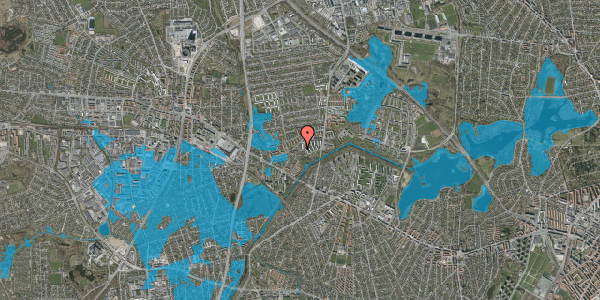 Oversvømmelsesrisiko fra vandløb på Muldager 48A, 1. th, 2700 Brønshøj