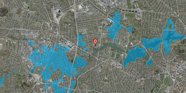 Oversvømmelsesrisiko fra vandløb på Muldager 48A, 1. tv, 2700 Brønshøj