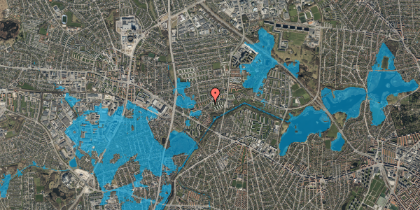 Oversvømmelsesrisiko fra vandløb på Muldager 48E, 1. th, 2700 Brønshøj