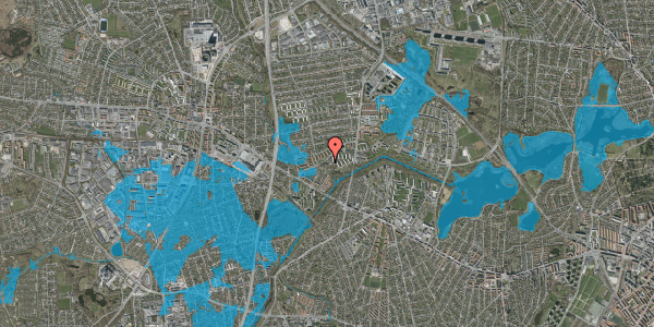 Oversvømmelsesrisiko fra vandløb på Muldager 52B, st. th, 2700 Brønshøj
