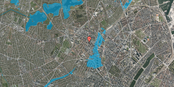 Oversvømmelsesrisiko fra vandløb på Musvågevej 1, 3. tv, 2400 København NV