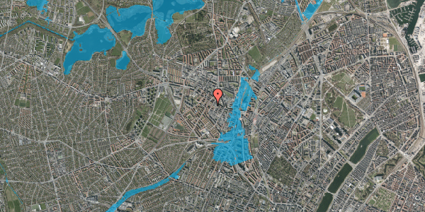 Oversvømmelsesrisiko fra vandløb på Musvågevej 5, 3. th, 2400 København NV