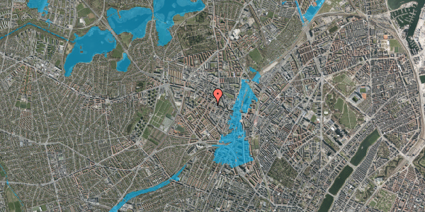 Oversvømmelsesrisiko fra vandløb på Musvågevej 6, 3. tv, 2400 København NV