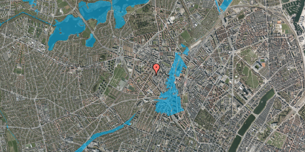 Oversvømmelsesrisiko fra vandløb på Musvågevej 22, 1. th, 2400 København NV
