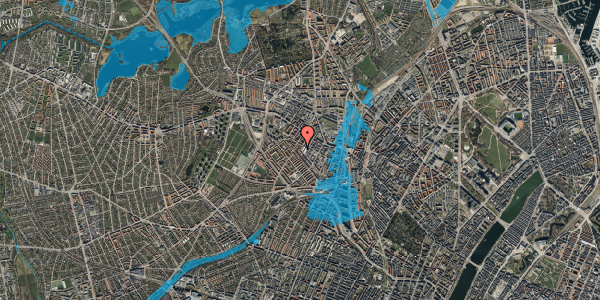 Oversvømmelsesrisiko fra vandløb på Musvågevej 24, st. 6, 2400 København NV