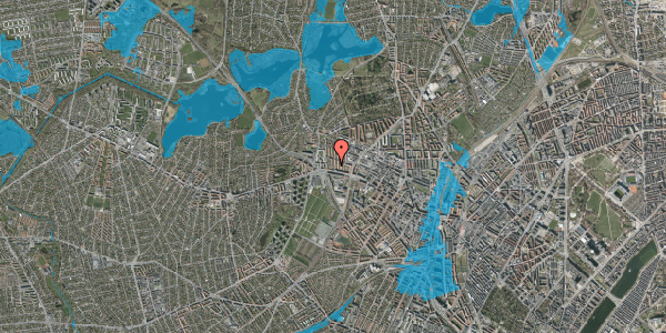 Oversvømmelsesrisiko fra vandløb på Møntmestervej 6G, 1. tv, 2400 København NV