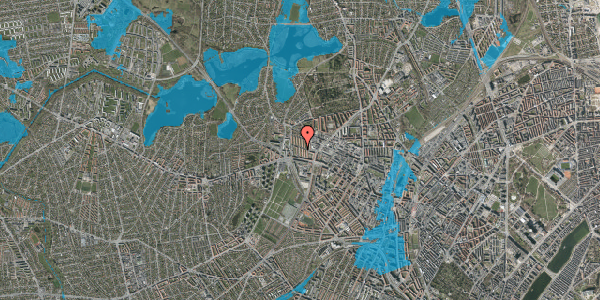 Oversvømmelsesrisiko fra vandløb på Møntmestervej 8C, st. tv, 2400 København NV