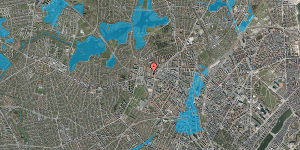 Oversvømmelsesrisiko fra vandløb på Møntmestervej 12F, st. tv, 2400 København NV