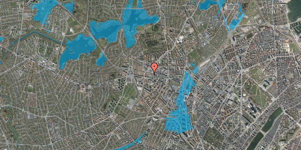 Oversvømmelsesrisiko fra vandløb på Møntmestervej 60, st. , 2400 København NV