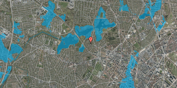 Oversvømmelsesrisiko fra vandløb på Nebbegårdsbakken 12, 2400 København NV