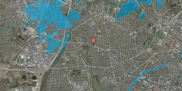Oversvømmelsesrisiko fra vandløb på Nordbyvej 1, st. tv, 2720 Vanløse