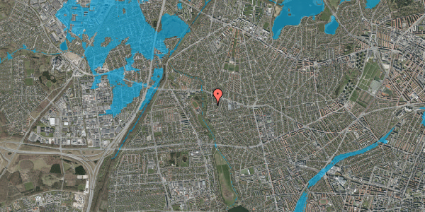 Oversvømmelsesrisiko fra vandløb på Nordbyvej 26, 2720 Vanløse