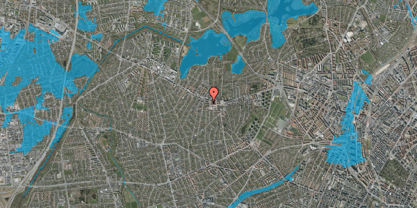 Oversvømmelsesrisiko fra vandløb på Nordfeldvej 5, 1. , 2700 Brønshøj