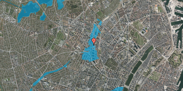 Oversvømmelsesrisiko fra vandløb på Nordre Fasanvej 220, 2. , 2200 København N