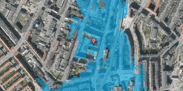 Oversvømmelsesrisiko fra vandløb på Nordre Fasanvej 255, 3. th, 2200 København N