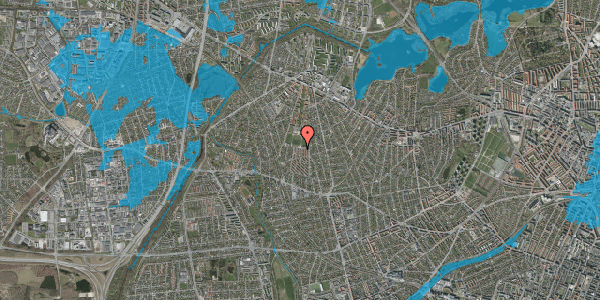 Oversvømmelsesrisiko fra vandløb på Nordrupvej 41, 2700 Brønshøj