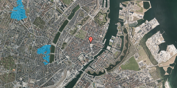 Oversvømmelsesrisiko fra vandløb på Ny Adelgade 3, 2. tv, 1104 København K