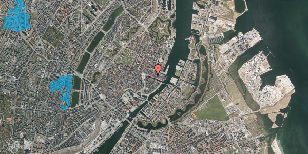 Oversvømmelsesrisiko fra vandløb på Nyhavn 33, kl. 3, 1051 København K