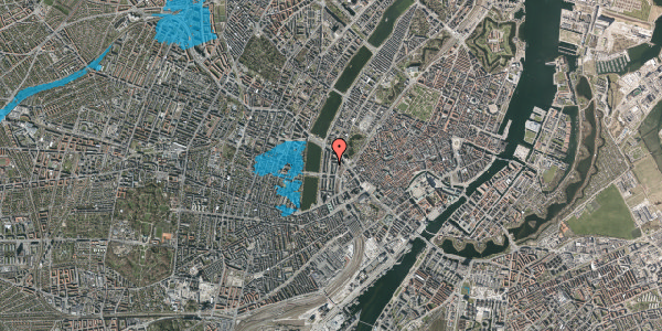 Oversvømmelsesrisiko fra vandløb på Nyropsgade 17, kl. 2, 1602 København V