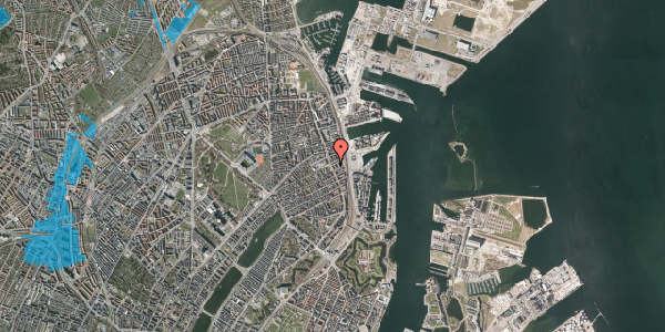 Oversvømmelsesrisiko fra vandløb på Næstvedgade 23, 3. th, 2100 København Ø