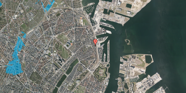 Oversvømmelsesrisiko fra vandløb på Næstvedgade 27, 5. th, 2100 København Ø