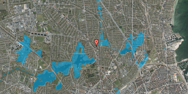 Oversvømmelsesrisiko fra vandløb på Nøkkerosevej 2, 2400 København NV