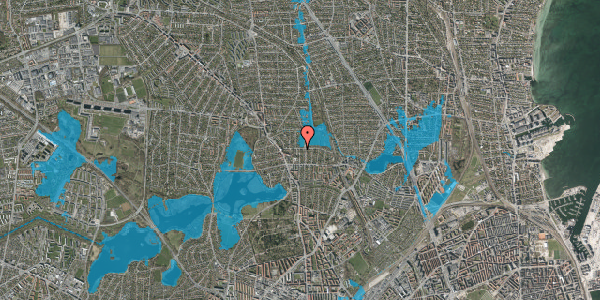 Oversvømmelsesrisiko fra vandløb på Nøkkerosevej 26, 2400 København NV