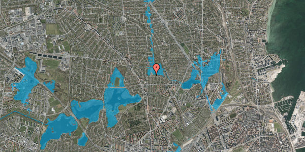 Oversvømmelsesrisiko fra vandløb på Nøkkerosevej 27, 2400 København NV