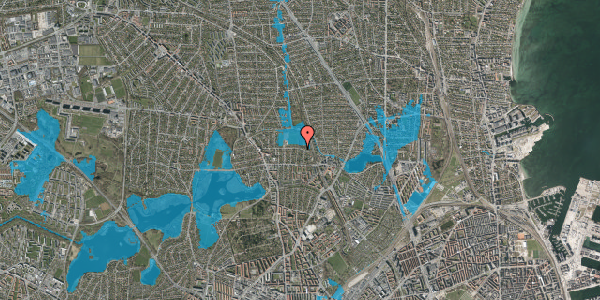 Oversvømmelsesrisiko fra vandløb på Nøkkerosevej 46, 2400 København NV