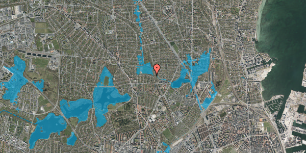 Oversvømmelsesrisiko fra vandløb på Nøkkerosevej 57, 2400 København NV
