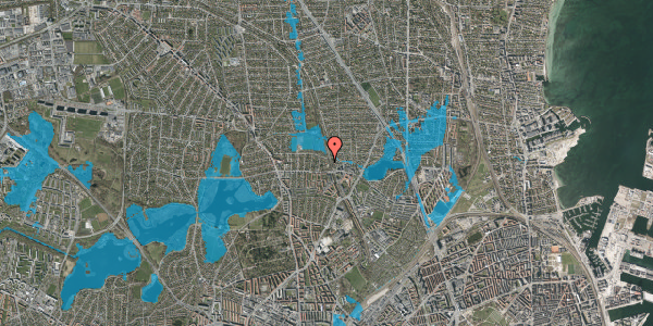Oversvømmelsesrisiko fra vandløb på Nøkkerosevej 60, 2400 København NV