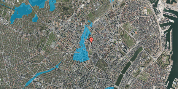 Oversvømmelsesrisiko fra vandløb på Nørrebrogade 213, st. tv, 2200 København N