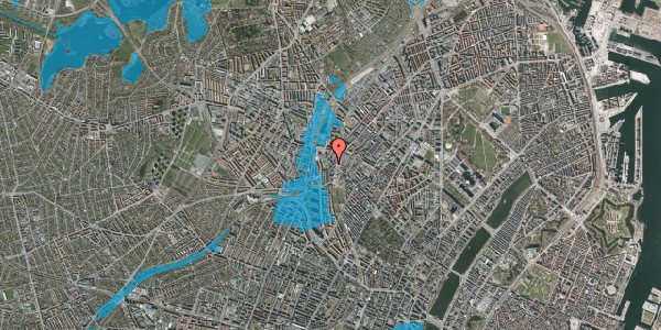 Oversvømmelsesrisiko fra vandløb på Nørrebrogade 217, st. th, 2200 København N