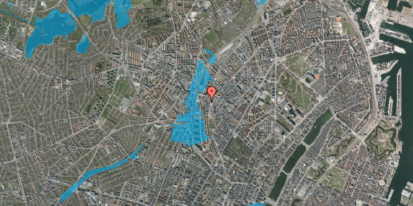 Oversvømmelsesrisiko fra vandløb på Nørrebrogade 223, st. tv, 2200 København N
