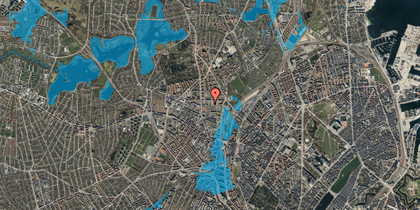 Oversvømmelsesrisiko fra vandløb på Oldermandsvej 25, 4. tv, 2400 København NV
