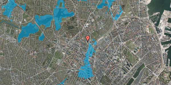 Oversvømmelsesrisiko fra vandløb på Oldermandsvej 33, 2. tv, 2400 København NV
