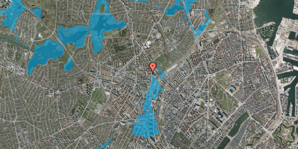 Oversvømmelsesrisiko fra vandløb på Oldermandsvej 39, 2. th, 2400 København NV