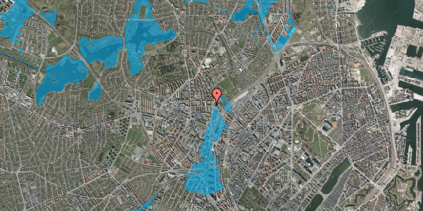 Oversvømmelsesrisiko fra vandløb på Oldermandsvej 49, 1. th, 2400 København NV