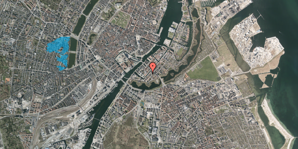 Oversvømmelsesrisiko fra vandløb på Overgaden Oven Vandet 32A, 1. , 1415 København K