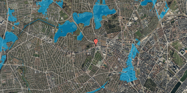 Oversvømmelsesrisiko fra vandløb på Parkstykket 6, 1. th, 2700 Brønshøj