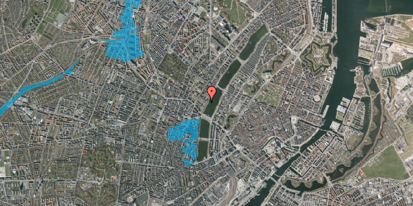 Oversvømmelsesrisiko fra vandløb på Peblinge Dossering 38, 2200 København N